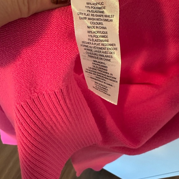 French Connection Women's Pink Sweater - Picture 7 of 7